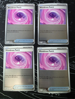 4x Wonderous Patch 094/094 x4 Reverse Holo - Phantasmal Flames - Pokemon Playset - Image 2