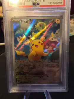 2023 POKEMON PALDEA EVOLVED POKEMON CENTER ETB PROMO SVP EN #027 PIKACHU PSA 9 - Image 3