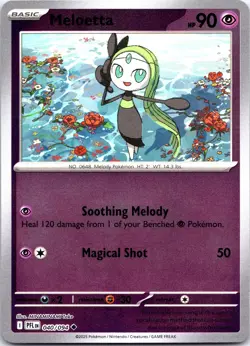 Pokemon Meloetta ME02: Phantasmal Flames PFL REVERSE HOLO 040/094 NM TCG - Image 1