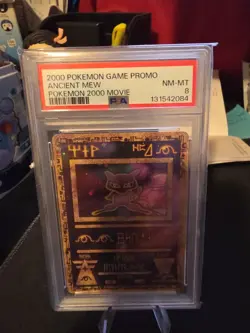 2000 POKEMON GAME MOVIE POKEMON 2000 MOVIE ANCIENT MEW PSA 8 - Image 2