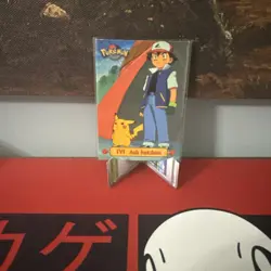 1999 Topps Pokemon TV Animation Edition Series 1, #TV1, Ash Ketchum Regular - Image 1