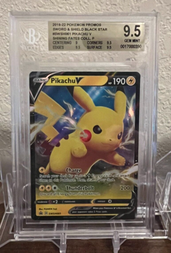 Pokemon - Sword & Shield - Black Star Promos Pikachu V SWSH061 BGS 9.5 GEM MINT - Image 1