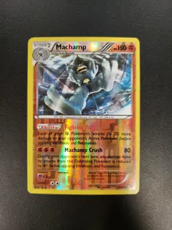 Pokemon TCG Machamp Generations 42/83 Reverse Holo Rare LP - Image 1