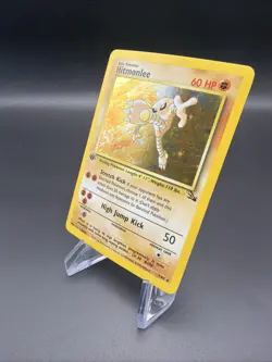 Hitmonlee - 1st Edition Holo - 7/62 Fossil Set - Pokemon TCG - 1999 - Image 3