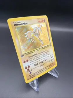 Hitmonlee - 1st Edition Holo - 7/62 Fossil Set - Pokemon TCG - 1999 - Image 4