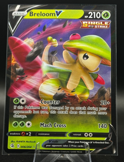 Breloom V 006/264 Swsh08: Fusion Strike Holo Pokemon TCG - Image 1