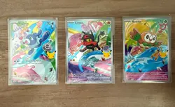 Pokemon 30th Anniversary First Partner Promo Trio Set: Rowlett, Litten, Popplio - Image 1