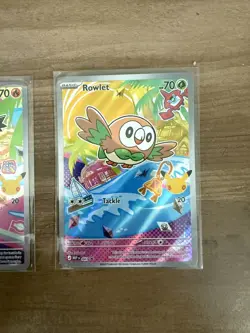 Pokemon 30th Anniversary First Partner Promo Trio Set: Rowlett, Litten, Popplio - Image 2