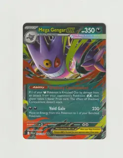 Mega Gengar ex 056/094 Holo Double Rare Phantasmal Flames NM Pokemon - Image 1