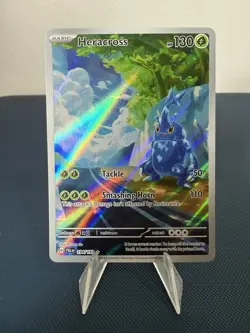 Pokemon Heracross Illustration Rare Full Art Holo 194/193 Sv02: Paldea Evolved - Image 1