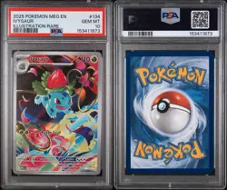 2025 POKEMON MEG EN-MEGA EVOLUTION ILLUSTRATION RARE #134 IVYSAUR PSA 10 - Image 3