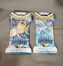 2x POKEMON SWORD & SHIELD - SILVER TEMPEST SLEEVED BOOSTER PACKS - NEW & SEALED - Image 1