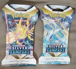 2x POKEMON SWORD & SHIELD - SILVER TEMPEST SLEEVED BOOSTER PACKS - NEW & SEALED - Image 2