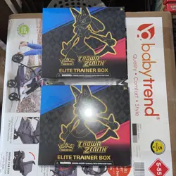 Pokemon TCG Crown Zenith ETB Factory Sealed x2 SEE DESCRIPTION - Image 1