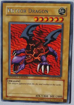 Yugioh 1x Meteor Dragon MDP2-EN008 Rare Limited Ed McDonald's Promo Near Mint - Image 5