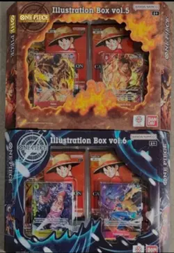 One Piece TCG Illustration Box Vol 5 and Vol 6 BUNDLE FACTORY SEALED free bonus! - Image 2
