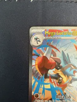 Mega Lucario ex Pokemon Card (Mega Evolution 179/132) SIR MINT - Image 2