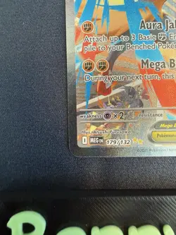 Mega Lucario ex Pokemon Card (Mega Evolution 179/132) SIR MINT - Image 5