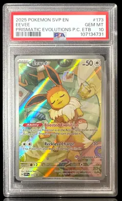 GEM MINT PSA 10 Eevee - 173 (Pokemon Center Exclusive) 173 Sv - Image 1
