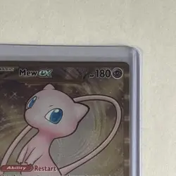 Mew ex Gold Metal Card NM 205/165 Scarlet & Violet 🔥151 Pokemon Card 🔥 - Image 3