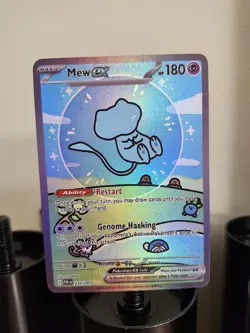Mew ex SV: Paldean Fates 232/091 Full Art Holo Special Illustration Rare Card - Image 5