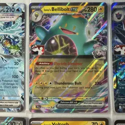 Lot of 8 Prize Pack Stamped Pokemon Cards! Ionos Voltorb& Bellibolt & More🔥🔥 - Image 4