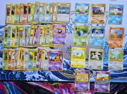 Vintage Japanese Pokemon Card Lot WOTC Sets Era Fire 50+ Dratini Vulpix Base - Image 1