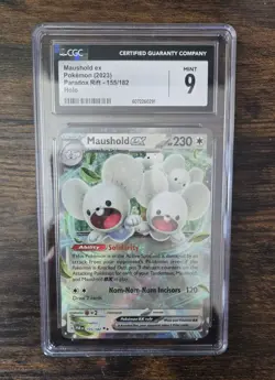 Maushold ex Pokemon Card SV04: Paradox Rift Double Rare Holo CGC 9 155/182 - Image 1