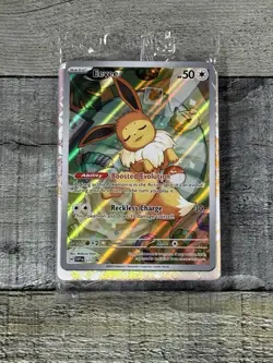Pokemon Eevee SVP 173 Prismatic Evolutions ETB Promo Card SEALED - Image 1