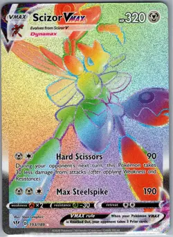 Scizor VMAX (Secret) 193/189 SWSH03: Darkness Ablaze - Pokemon Card - NM - Image 1