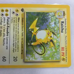 Raichu 14/102 1st Edition French Pokemon Card 1999 Base Set LP FR RARE 1999 - Image 3