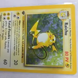 Raichu 14/102 1st Edition French Pokemon Card 1999 Base Set LP FR RARE 1999 - Image 4