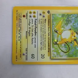 Raichu 14/102 1st Edition French Pokemon Card 1999 Base Set LP FR RARE 1999 - Image 5