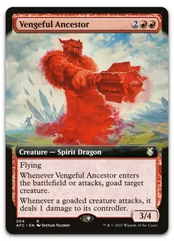 Vengeful Ancestor (Extended Art) #304 (NM) Forgotten Realms AFC Magic MTG - Image 1