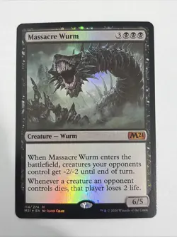 Massacre Wurm Core Set M21 Foil - Image 1