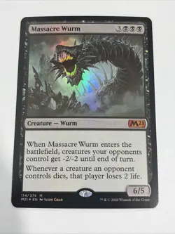 Massacre Wurm Core Set M21 Foil - Image 2