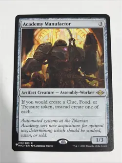MTG Magic Academy Manufactor Modern Horizons 2 Regular 219 lp small mark on bot - Image 1