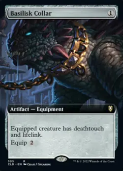 Basilisk Collar (Extended Art) [Commander Legends: Battle for Baldur's Gate] - Image 1