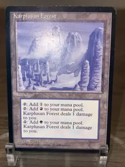 MTG Magic The Gathering Karplusan Forest Ice Age LP (A) - Image 2