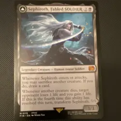 MTG- Sephiroth Fabled SOLDIER & One-Winged Angel - Final Fantasy - Image 1