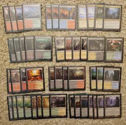 Magic: The Gathering Rare Lands LOT 48 premium lands, dual lands and more! - Image 1