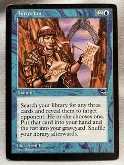 Intuition Tempest Moderate Played Condition Magic The Gathering - Image 1