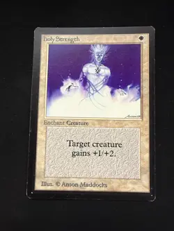 Magic The Gathering: Beta Holy Strength MTG Beta - Image 1