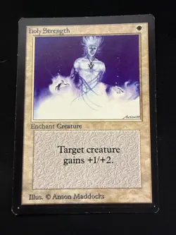 Magic The Gathering: Beta Holy Strength MTG Beta - Image 1