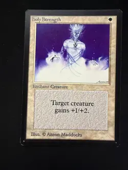 Magic The Gathering: Beta Holy Strength MTG Beta - Image 1