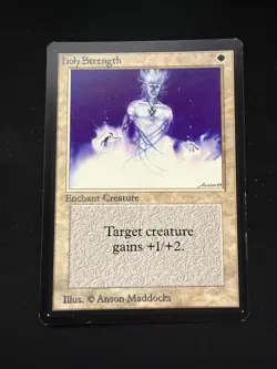 Magic The Gathering: Beta Holy Strength MTG Beta - Image 1