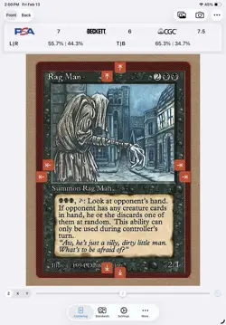 MTG RAG MAN The Dark Regular NM/MT Rare Magic The Gathering - Image 3