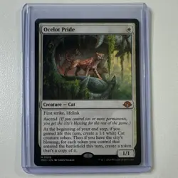 Ocelot Pride Modern Horizons 3 Mythic White Cat Creature 38 Chris Seaman Wizards - Image 1