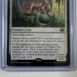 Ocelot Pride Modern Horizons 3 Mythic White Cat Creature 38 Chris Seaman Wizards - Image 4