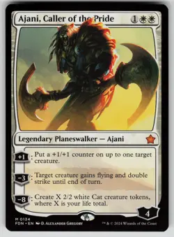 Ajani, Caller of the Pride Normal M Foundations 134 NM - Image 1